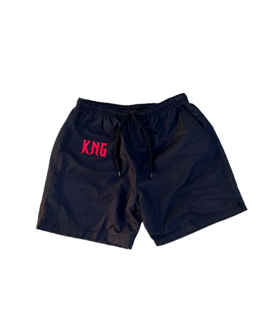 Nylon Shorts Black/Red